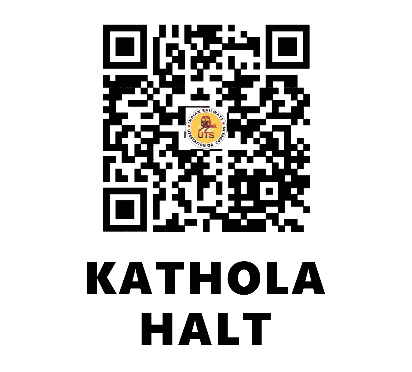 UTS QR Code for KATHOLA HALT - KTHL (NE - UTTAR PRADESH)
